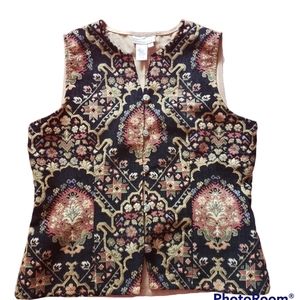 Coldwater multi color tapestry  vest size S